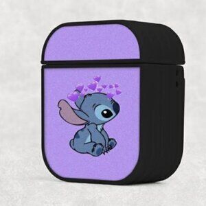 Purple Stitch Airpod Case